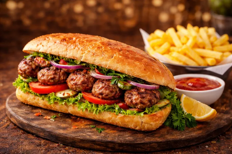 Yarım Köfte Ekmek Menü