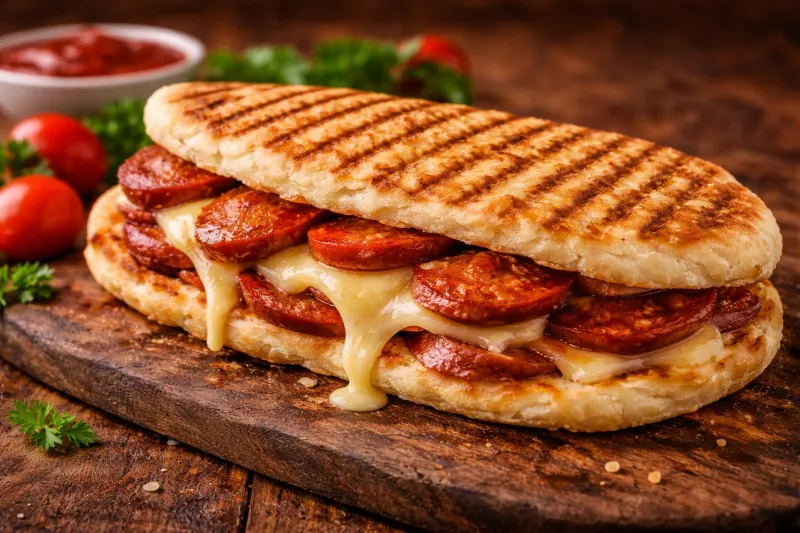 Tavuk Bazlama Tost