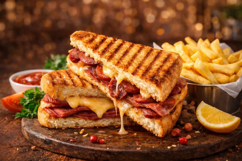 Tavuk Sucuk Çeyrek Tost